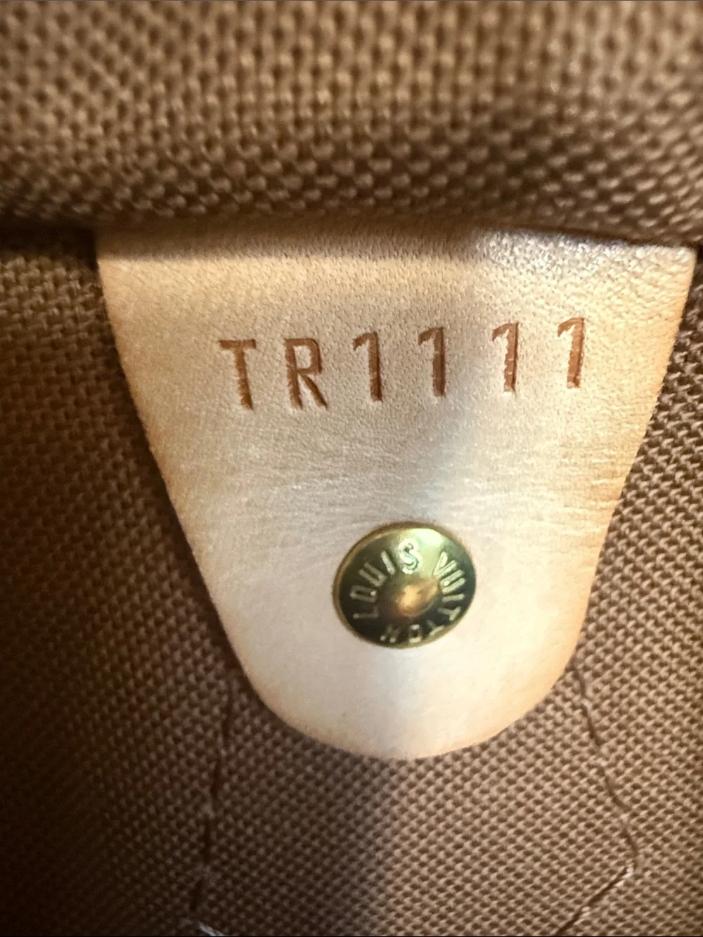 Louis Vuitton Brown Monogram Speedy 35 with Tan Trim - Really Good Condition